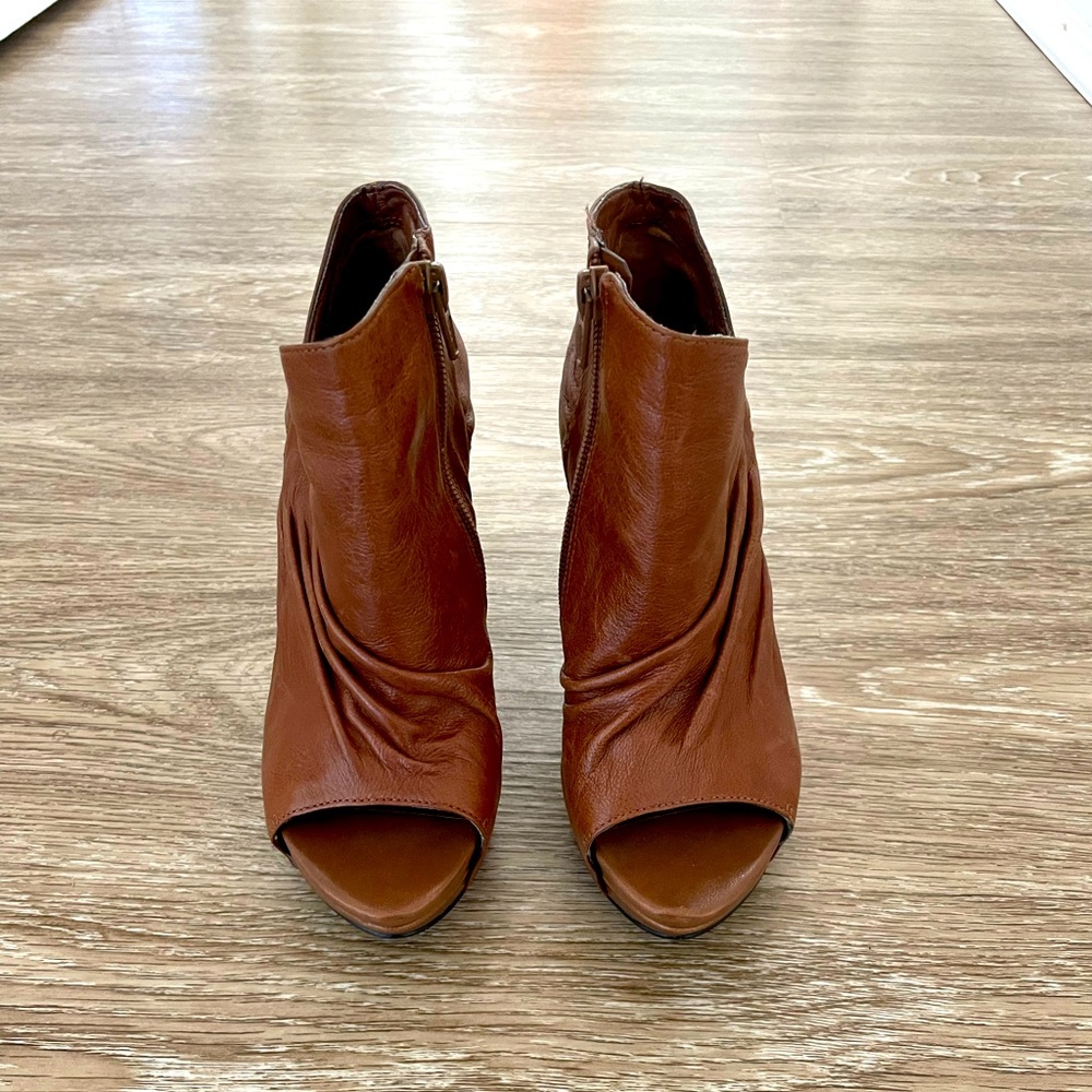 Carlos Santana Bootie open toe wedges